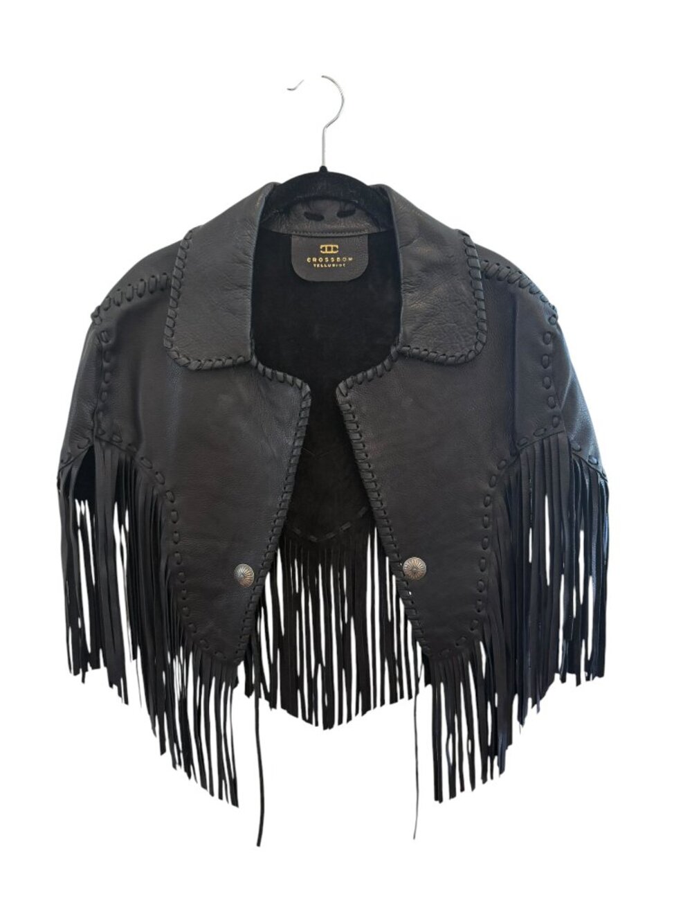Crossbow Hand-Stitched Leather Shawl